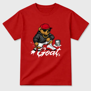 Best Sneakerfit for Sneakerheads Graphic Tees To Match Air Jordan 13 University Red Sneakers – Drip The GOAT Tee Red 2