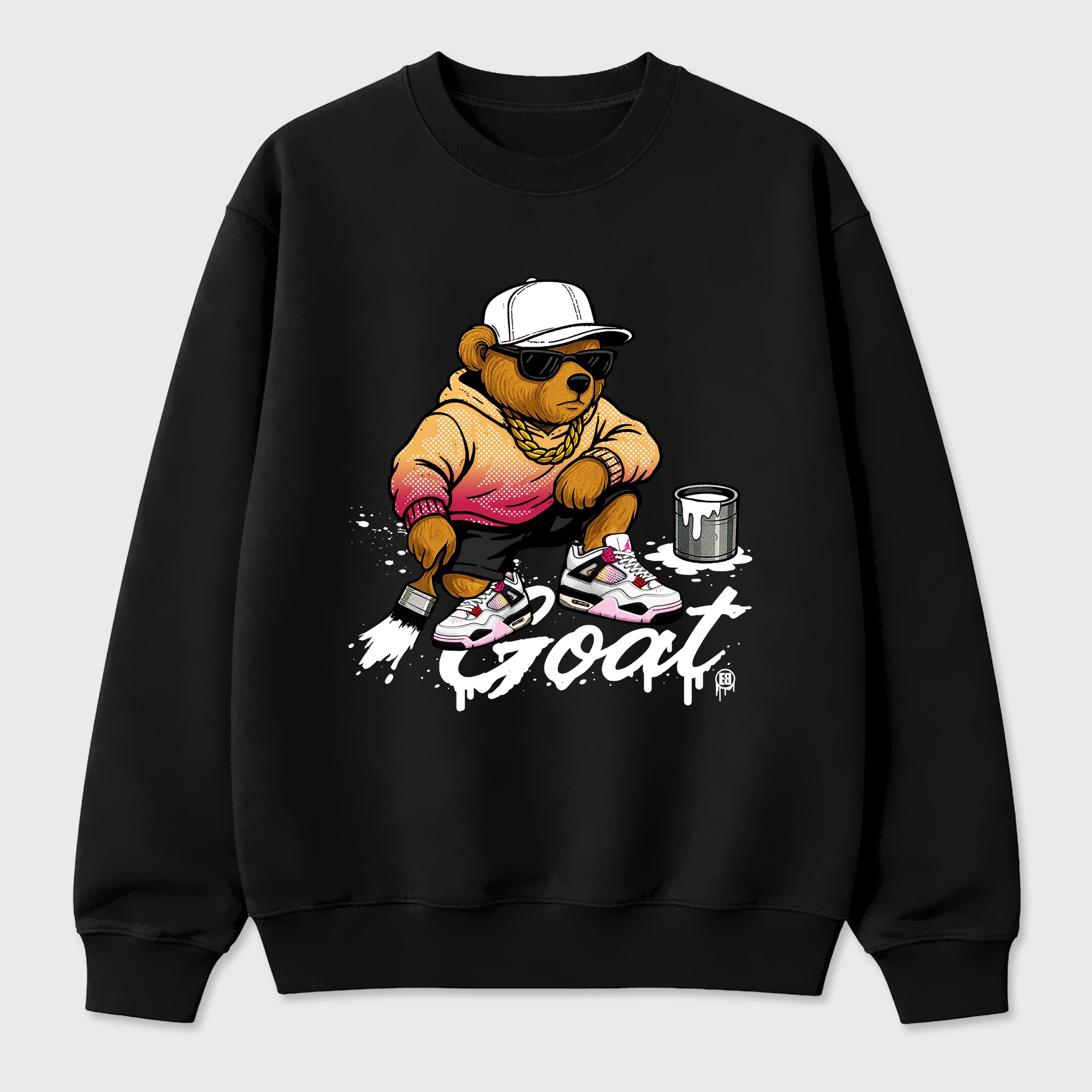 Drip the GOAT Graphic T-Shirt featuring original streetwear artwork designed to match the Air Jordan 4 Comic. Black 2 Graphic Tee.