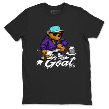 Drip The GOAT sneaker match t-shirt t-shirts to match jordans, dunks, yeezys Jordan 5 Retro Grape sneakers, shown in Black 2.