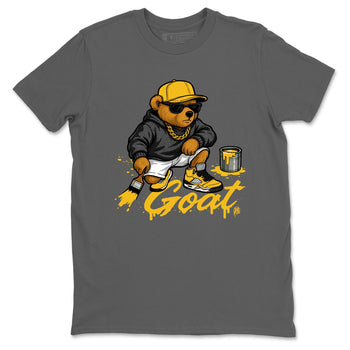 Drip The GOAT sneaker match t-shirt t-shirts to match jordans, dunks, yeezys 5s Tokyo sneakers, shown in Cool Grey 2.
