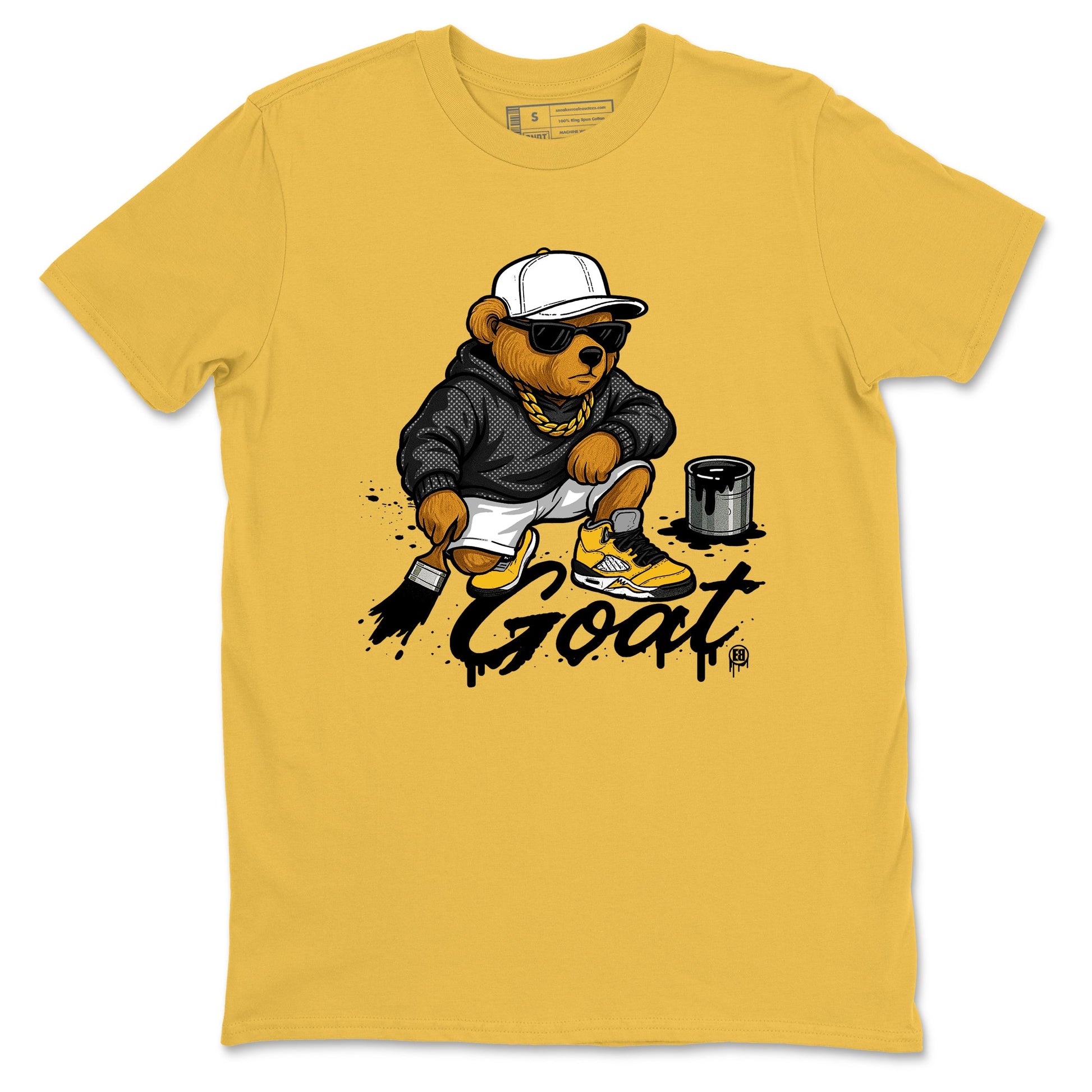 Drip The GOAT sneaker match t-shirt t-shirts to match jordans, dunks, yeezys 5s Tokyo sneakers, shown in Daisy 2.