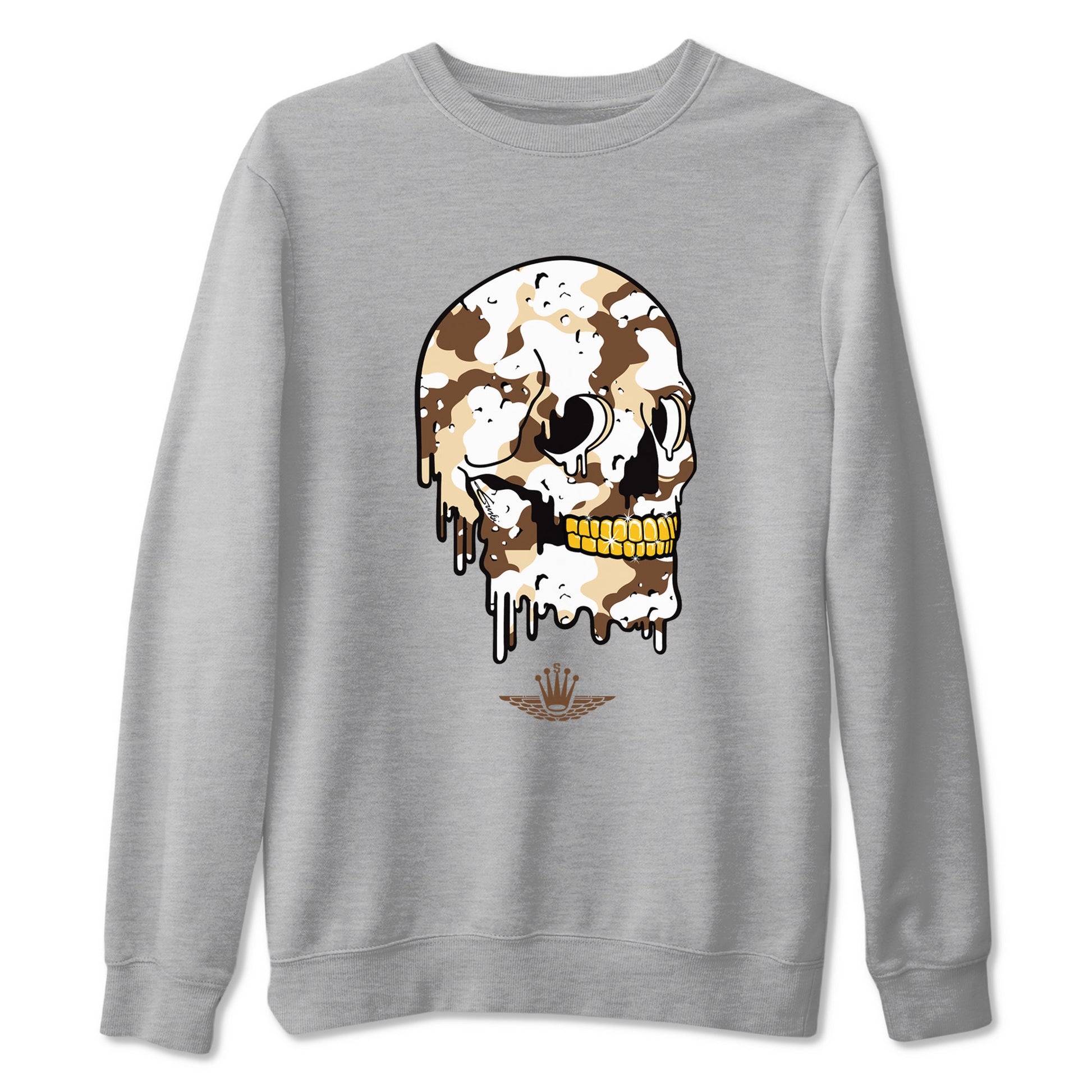 WNBA x Air Jordan 3 “Desert Camo” shirts to match jordans Dripping Camo Skull sneaker match tees Air Jordan 3 Desert Camo SNRT Sneaker Release Tees Clothing Sneakerhead ShirtsHeather Grey 2 unisex cotton tee
