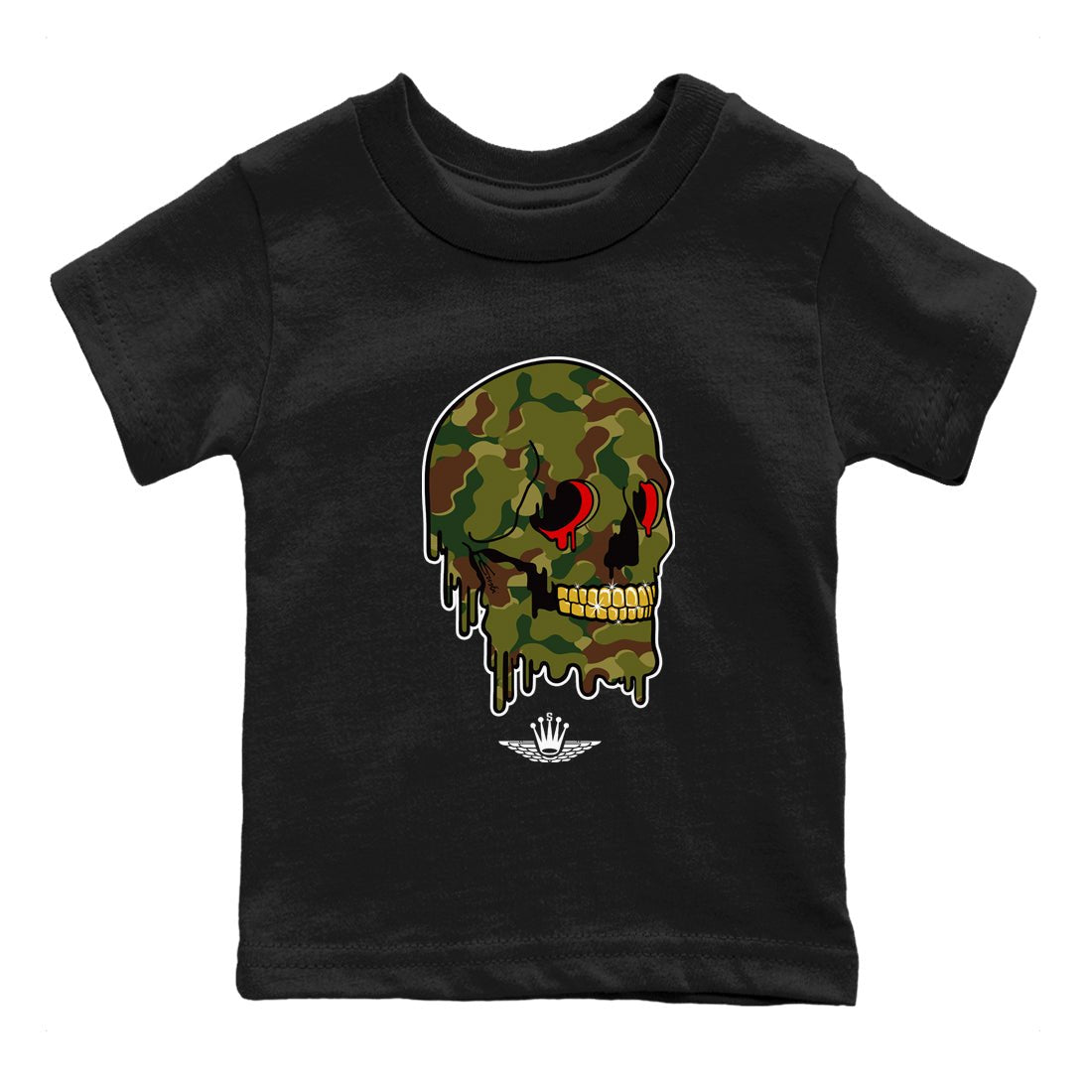 Air Max 90 Duck Camo shirts to match jordans Dripping Camo Skull sneaker match tees Air Max 90 Reverse Duck Camo match shoes to clothes SNRT Sneaker Tees Youth Baby Black 2 tee