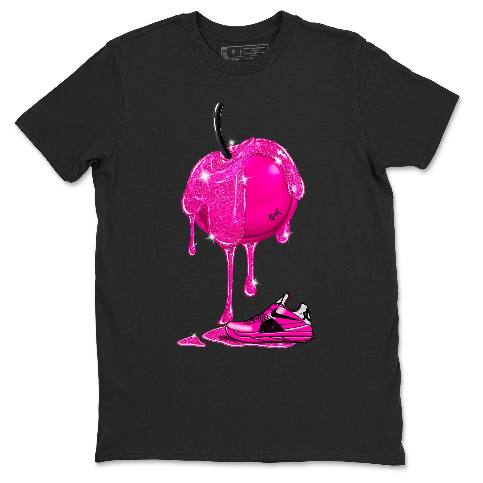 Nike KD 4 Retro Aunt Pearl shirts to match jordans Dripping Cherries sneaker match tees Nike KD 4 Aunt Pearl match shoes to clothes SNRT Sneaker Tees unisex cotton Black 2 shirts