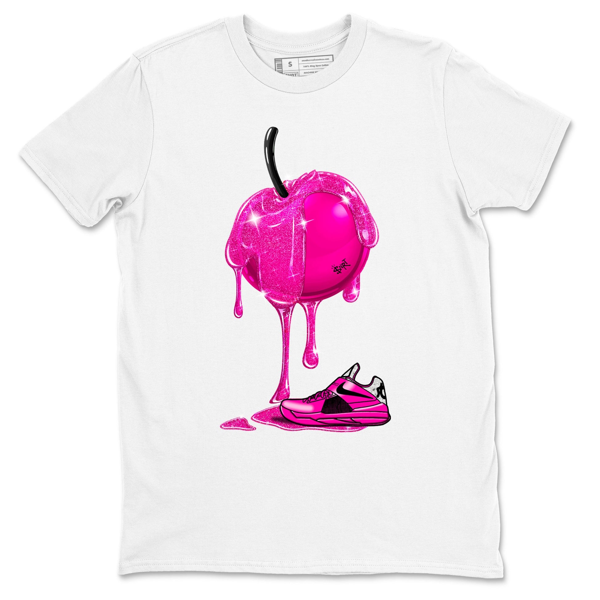 Nike KD 4 Retro Aunt Pearl shirts to match jordans Dripping Cherries sneaker match tees Nike KD 4 Aunt Pearl match shoes to clothes SNRT Sneaker Tees unisex cotton White 2 shirts