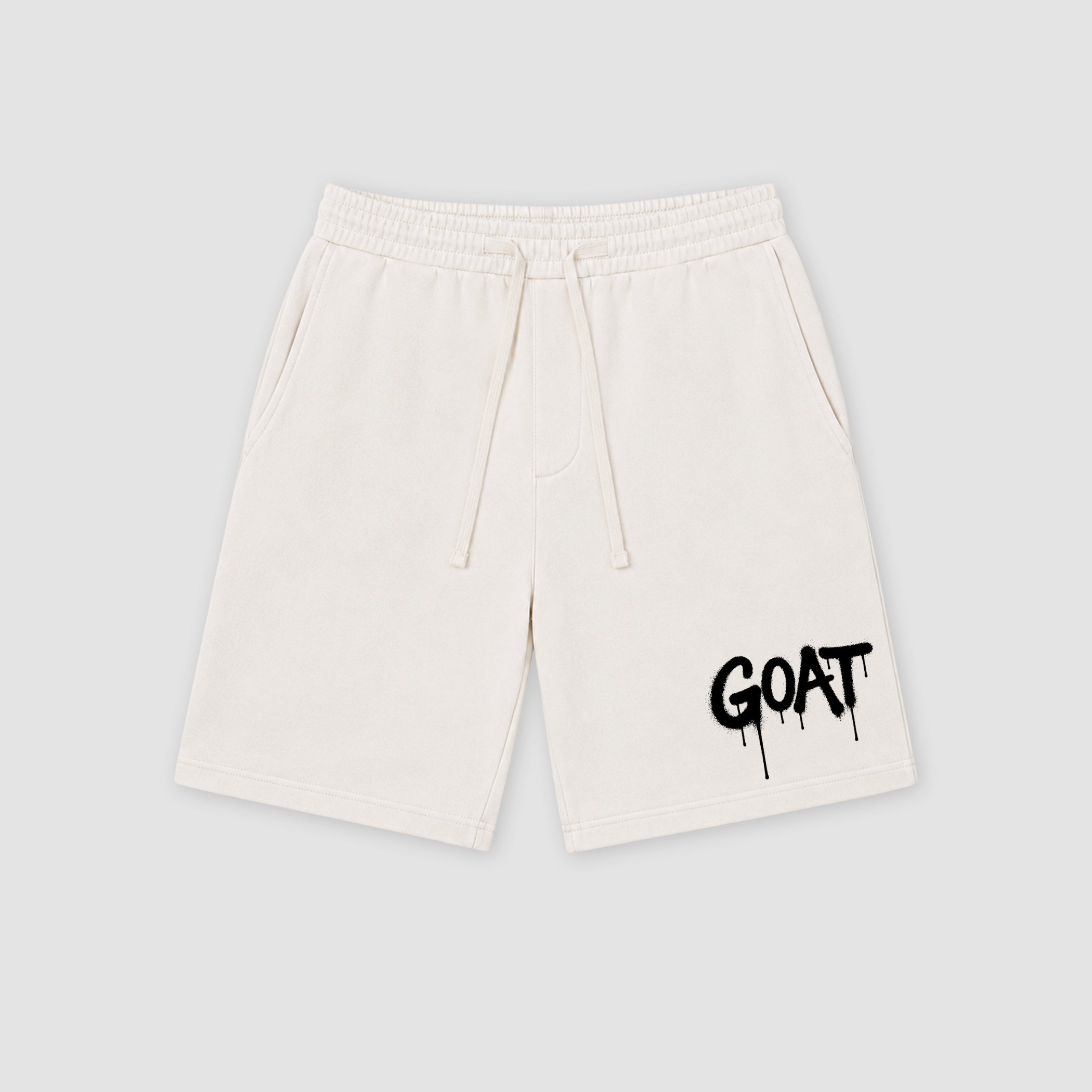 The Dripping GOAT graphic fleece shorts deliver a relaxed streetwear look with premium fleece comfort and bold graphic details, designed to match the Air Jordan 6 Black and White and complete your sneaker rotation.
