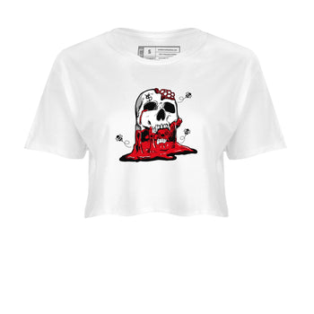 AE 1 Bred Shirts To Match Jordans Dripping Honey Skullhead sneaker match tees AE 1 Bred Tee SNRT Sneaker Release Tees unisex cotton White 2 Crop Shirts