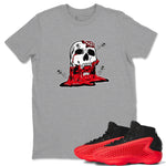 AE 1 Bred Shirts To Match Jordans Dripping Honey Skullhead sneaker match tees AE 1 Bred Tee SNRT Sneaker Release Tees unisex cotton Heather Grey 1 crew neck shirts