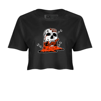 Air Max 1 OG '86 'Summit White and Cosmic Clay shirts to match jordans Dripping Honey Skullhead sneaker match tees Air Max 1 Cosmic Clay match shoes to clothes SNRT Sneaker Tees unisex cotton Black 2 crop tee