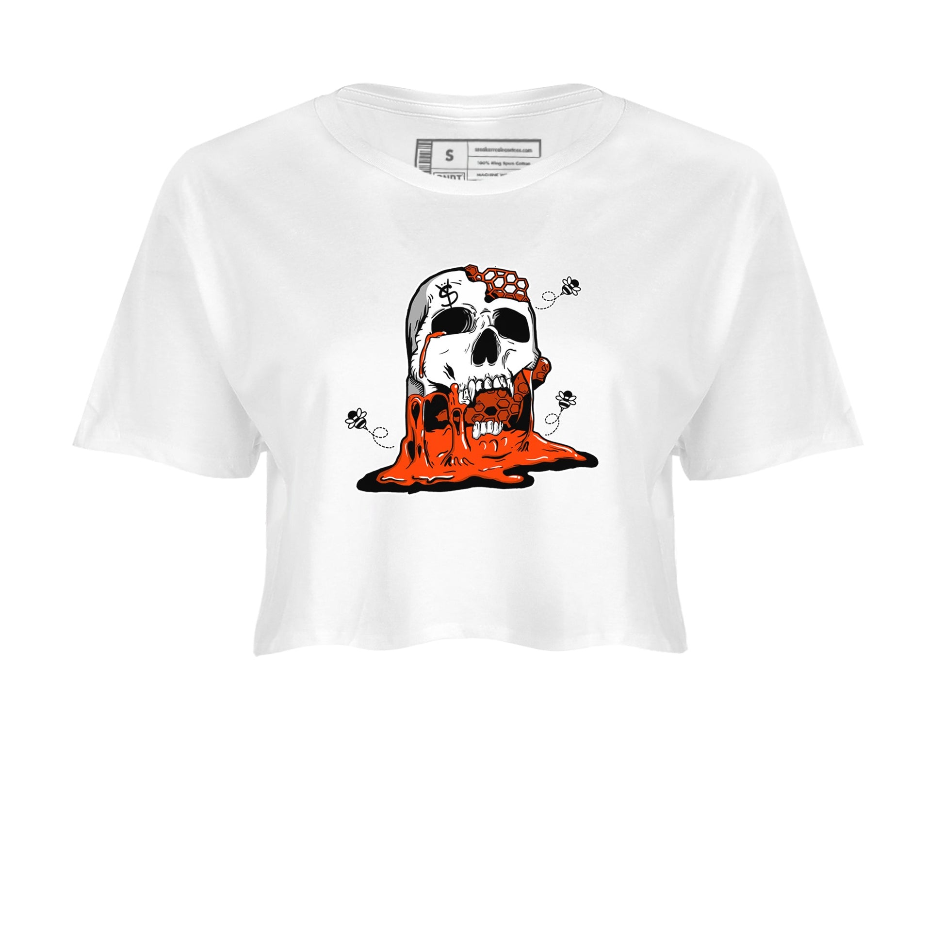 Air Max 1 OG '86 'Summit White and Cosmic Clay shirts to match jordans Dripping Honey Skullhead sneaker match tees Air Max 1 Cosmic Clay match shoes to clothes SNRT Sneaker Tees unisex cotton White 2 crop tee