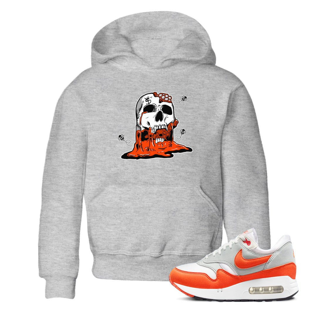 Air Max 1 OG '86 'Summit White and Cosmic Clay shirts to match jordans Dripping Honey Skullhead sneaker match tees Air Max 1 Cosmic Clay match shoes to clothes SNRT Sneaker Tees Youth Baby Heather Grey 1 tee