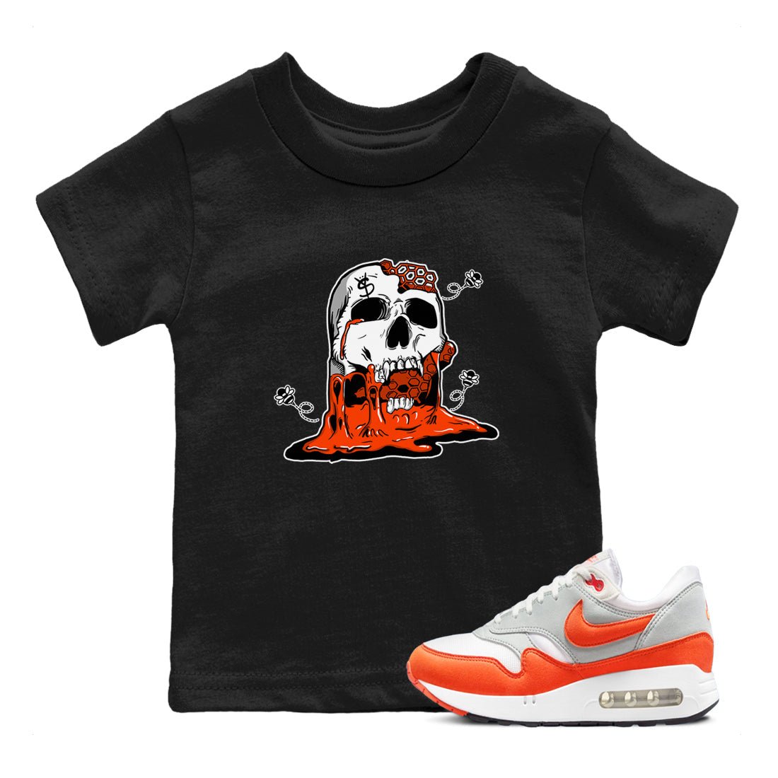 Air Max 1 OG '86 'Summit White and Cosmic Clay shirts to match jordans Dripping Honey Skullhead sneaker match tees Air Max 1 Cosmic Clay match shoes to clothes SNRT Sneaker Tees Youth Baby Black 1 tee