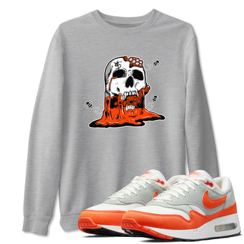 Air Max 1 OG '86 'Summit White and Cosmic Clay shirts to match jordans Dripping Honey Skullhead sneaker match tees Air Max 1 Cosmic Clay match shoes to clothes SNRT Sneaker Tees unisex cotton Heather Grey 1 shirts