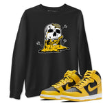 Dunk High Pollen Shirts To Match Jordans Dripping Honey Skullhead sneaker match tees Dunk High Iowa Tee SNRT Sneaker Release Tees unisex cotton Black 1 crew neck shirts