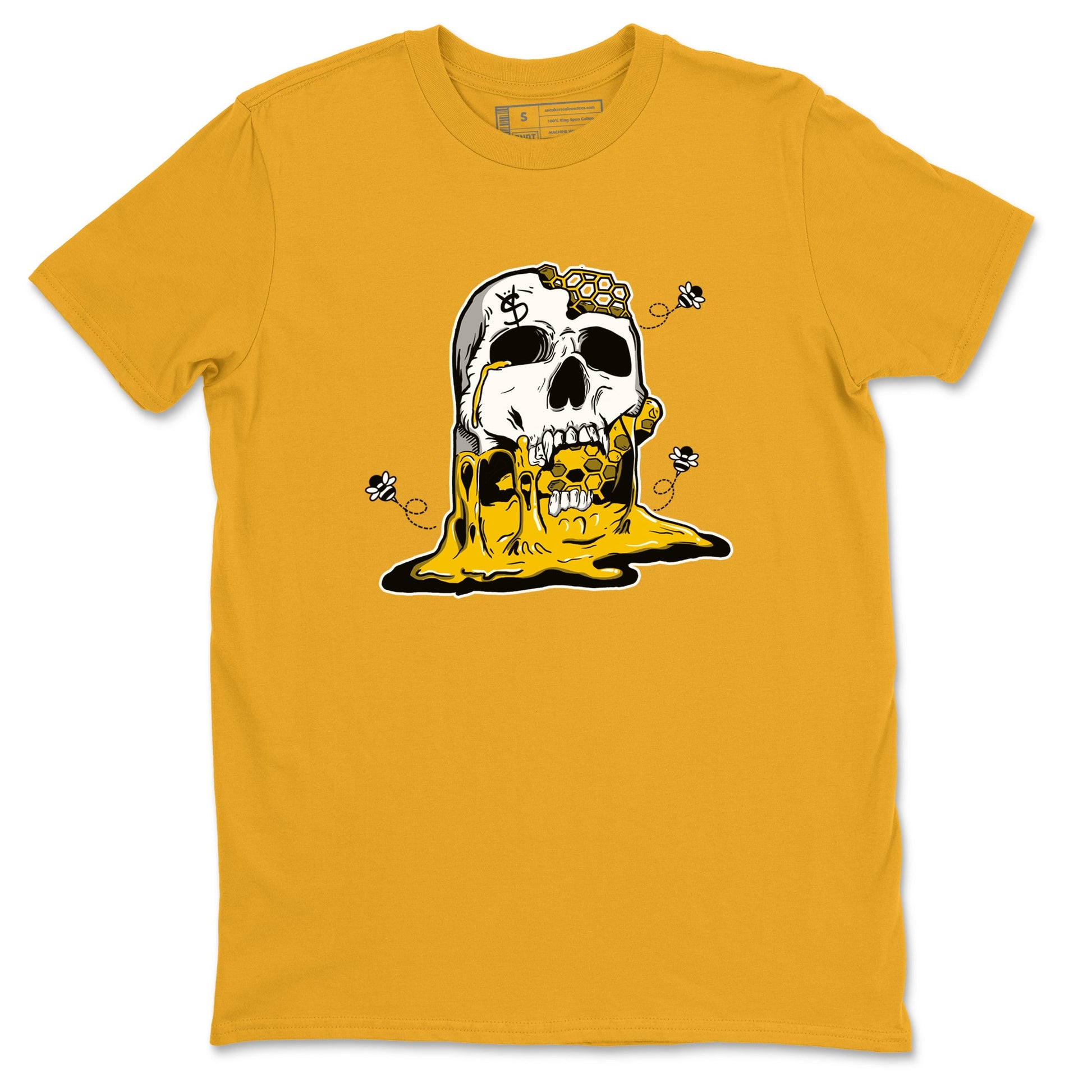 Dunk High Pollen Shirts To Match Jordans Dripping Honey Skullhead sneaker match tees Dunk High Iowa Tee SNRT Sneaker Release Tees unisex cotton Gold 2 crew neck shirts