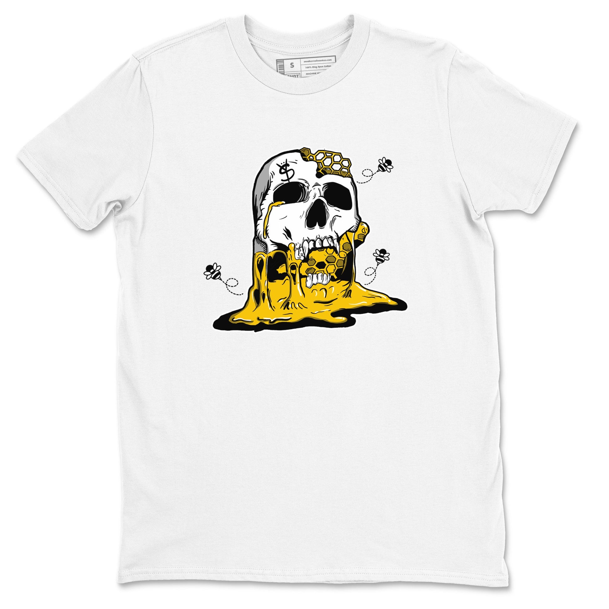 Dunk High Pollen Shirts To Match Jordans Dripping Honey Skullhead sneaker match tees Dunk High Iowa Tee SNRT Sneaker Release Tees unisex cotton White 2 crew neck shirts