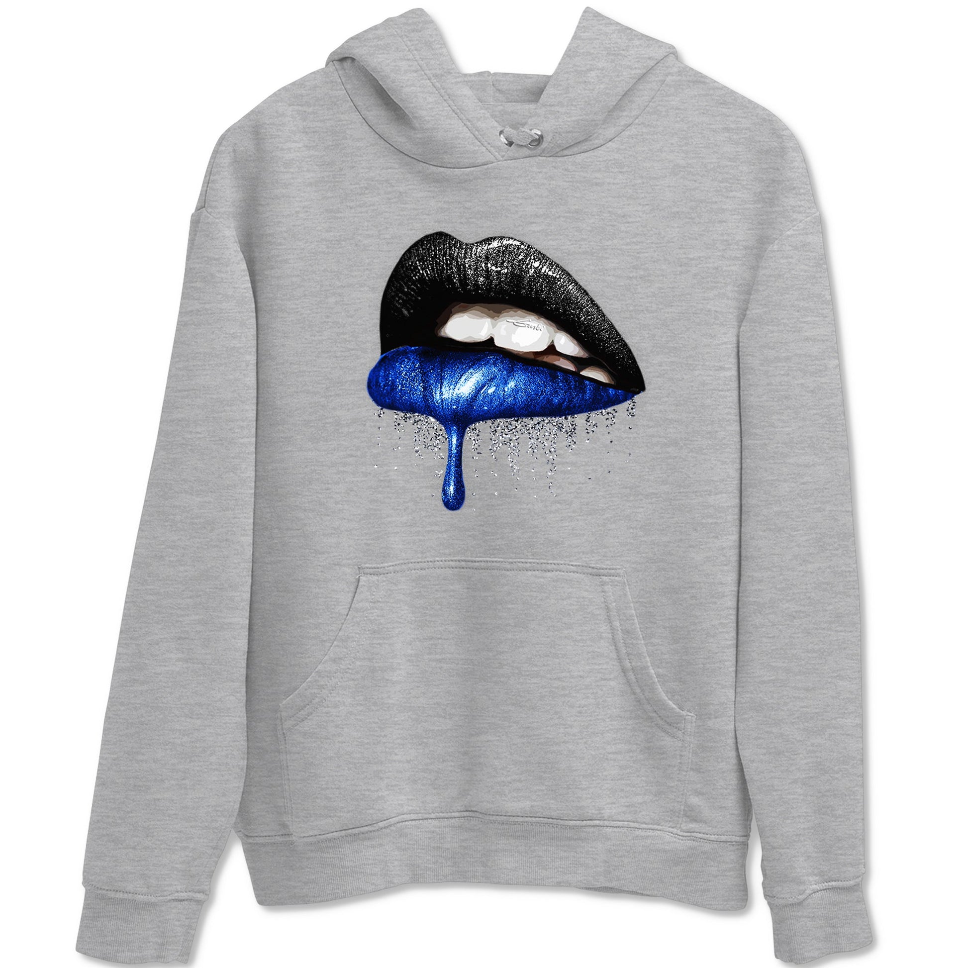 1s Game Royal shirts to match jordans Dripping Lips sneaker match tees Air Jordan 1 Retro Low OG Game Royal match shoes to clothes SNRT Sneaker Tees unisex cotton Heather Grey 2 shirts