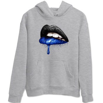 1s Game Royal shirts to match jordans Dripping Lips sneaker match tees Air Jordan 1 Retro Low OG Game Royal match shoes to clothes SNRT Sneaker Tees unisex cotton Heather Grey 2 shirts