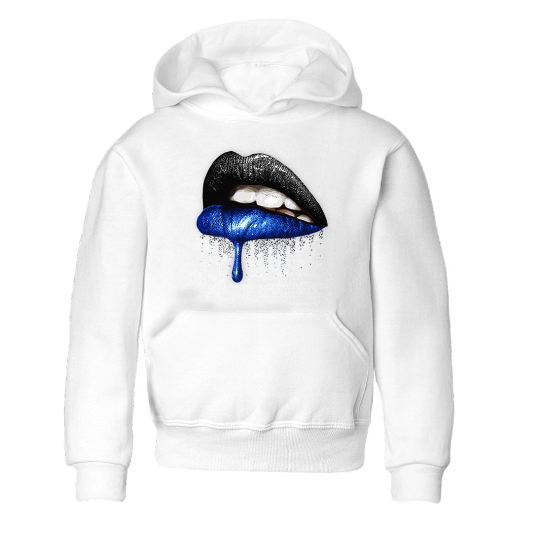 1s Game Royal shirts to match jordans Dripping Lips sneaker match tees Air Jordan 1 Retro Low OG Game Royal match shoes to clothes SNRT Sneaker Tees Youth Baby White 2 tee