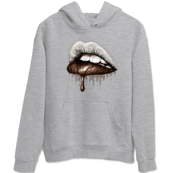 AJ12 Baroque Brown shirts to match jordans Dripping Lips best t shirts to wear with jordans SoleFly x Jordan 12 Baroque Brown match shoes to clothes SNRT Sneaker Tees unisex cotton Heather Grey 2 shirts