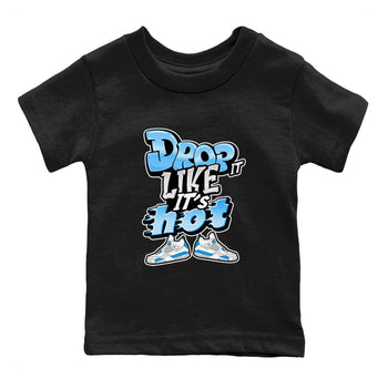 Air Jordan 4 Industrial Blue shirt to match jordans Drop It Like It's Hot sneaker tees Air Jordan 4 Military Blue SNRT sneaker release tees baby toddler Black 2 cotton Shirt