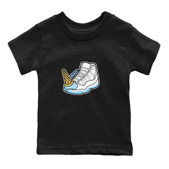 11s Retro Legend Blue shirts to match jordans Dropped Ice Cream sneaker match tees Air Jordan 11 Legend Blue best t shirts to wear with jordans SNRT Sneaker Tees Youth Baby Black 2 tee