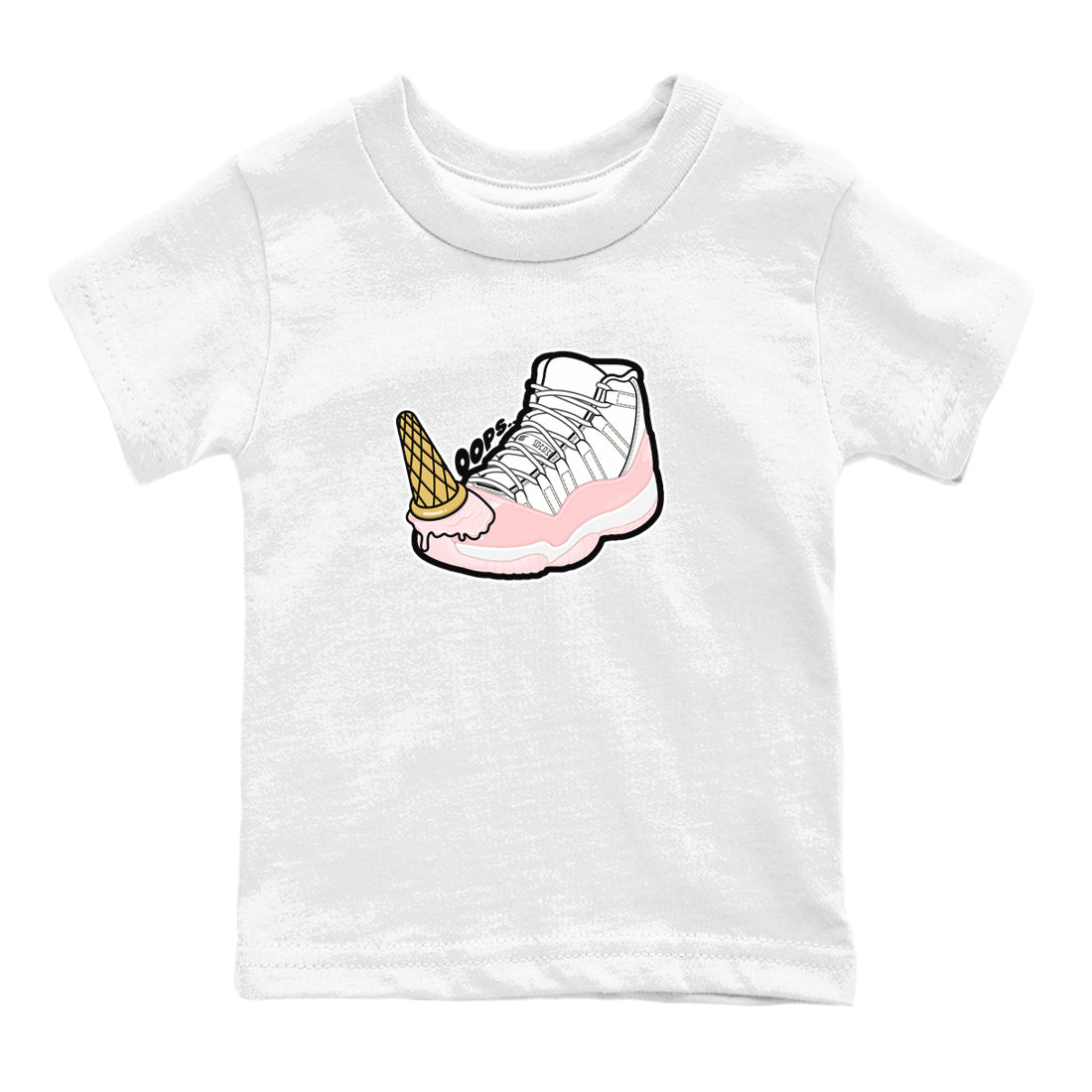 11s Legend Pink shirts to match jordans Dropped Ice Cream sneaker match tees Air Jordan 11 Legend Pink SNRT Sneaker Tees streetwear brand Baby and Youth White 2 cotton tee