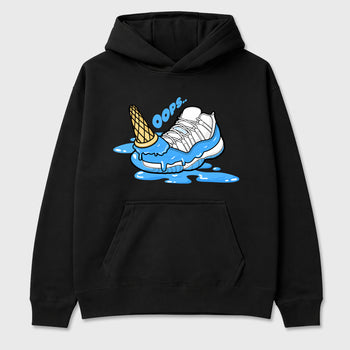 Sneaker match tees – Sneaker Tees To Match Air Jordan 11 University Blue Shoes – Dropped Ice Cream Tee Black 2