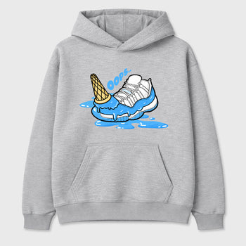 Sneaker match tees – Sneaker Tees To Match Air Jordan 11 University Blue Shoes – Dropped Ice Cream Tee Heather Grey 2