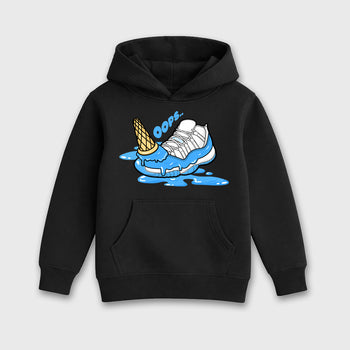 Sneaker match tees – Sneaker Tees To Match Air Jordan 11 University Blue Shoes – Dropped Ice Cream Kids T-Shirt Black 2