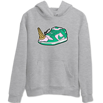 Dunk Low Medium Soft Pink Malachite shirt to match jordans Dropped Ice Cream sneaker tees Dunk Medium Soft Pink Malachite SNRT Sneaker Release Tees unisex cotton Heather Grey 2 crew neck shirt