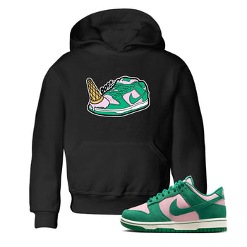 Dunk Low Medium Soft Pink Malachite shirt to match jordans Dropped Ice Cream sneaker tees Dunk Medium Soft Pink Malachite SNRT sneaker release tees baby toddler Black 1 cotton Shirt