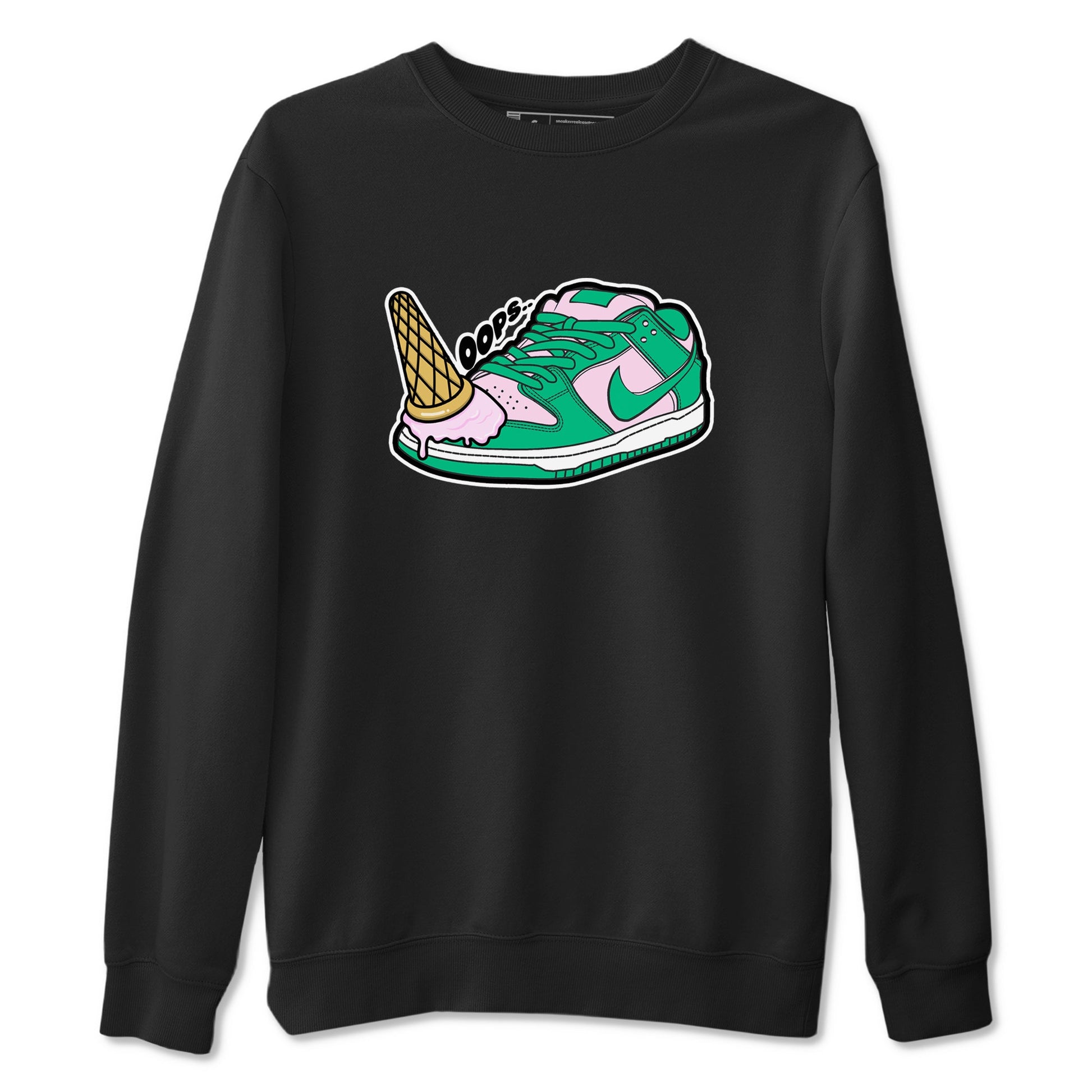 Dunk Low Medium Soft Pink Malachite shirt to match jordans Dropped Ice Cream sneaker tees Dunk Medium Soft Pink Malachite SNRT Sneaker Release Tees unisex cotton Black 2 crew neck shirt