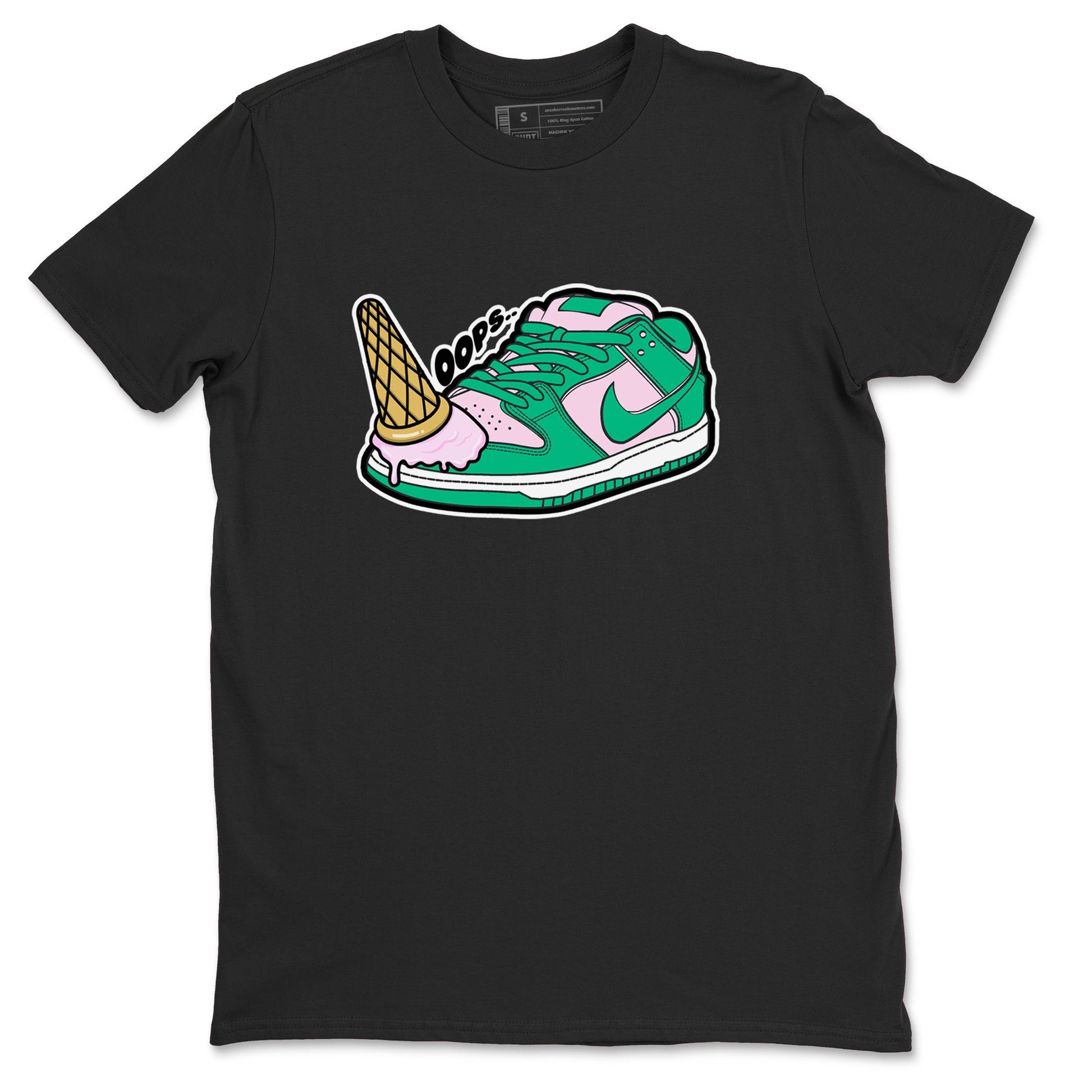 Dunk Low Medium Soft Pink Malachite shirt to match jordans Dropped Ice Cream sneaker tees Dunk Medium Soft Pink Malachite SNRT Sneaker Release Tees unisex cotton Black 2 crew neck shirt