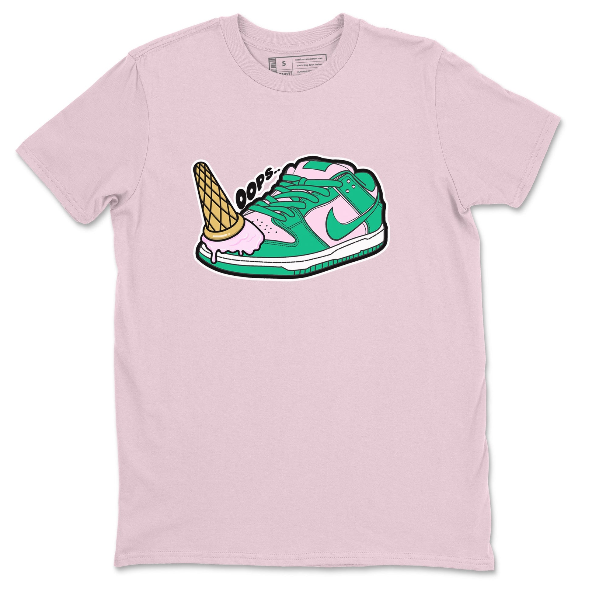 Dunk Low Medium Soft Pink Malachite shirt to match jordans Dropped Ice Cream sneaker tees Dunk Medium Soft Pink Malachite SNRT Sneaker Release Tees unisex cotton Pink 2 crew neck shirt