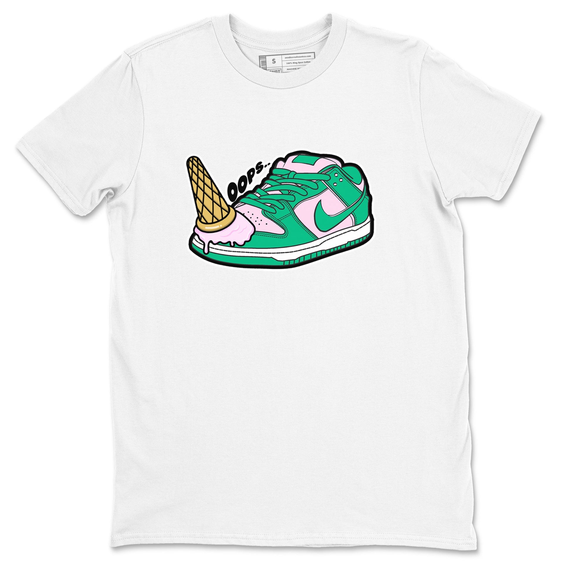 Dunk Low Medium Soft Pink Malachite shirt to match jordans Dropped Ice Cream sneaker tees Dunk Medium Soft Pink Malachite SNRT Sneaker Release Tees unisex cotton White 2 crew neck shirt