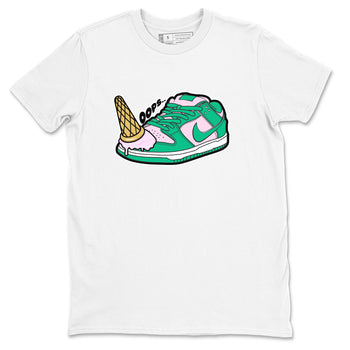 Dunk Low Medium Soft Pink Malachite shirt to match jordans Dropped Ice Cream sneaker tees Dunk Medium Soft Pink Malachite SNRT Sneaker Release Tees unisex cotton White 2 crew neck shirt