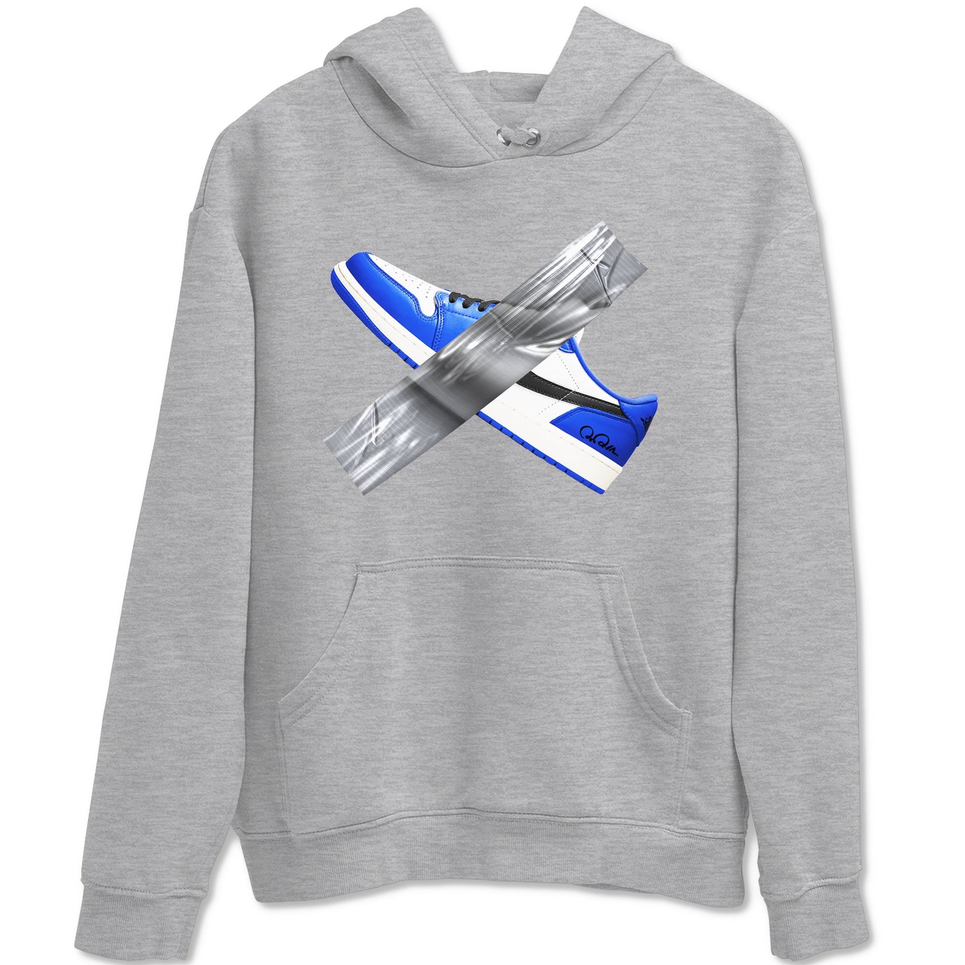 AJ1 Game Royal shirt to match jordans Duct Tape sneaker tees Air Jordan 1 Game Royal SNRT Sneaker Release Tees unisex cotton Heather Grey 2 crew neck shirt