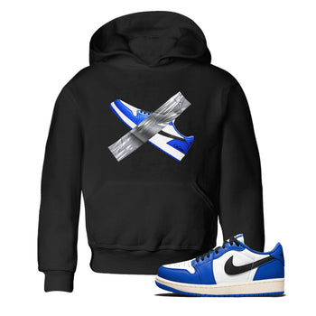 AJ1 Game Royal shirt to match jordans Duct Tape sneaker tees Air Jordan 1 Game Royal SNRT sneaker release tees baby toddler Black 1 cotton Shirt