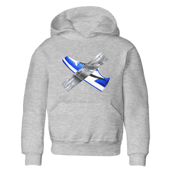 AJ1 Game Royal shirt to match jordans Duct Tape sneaker tees Air Jordan 1 Game Royal SNRT sneaker release tees baby toddler Heather Grey 2 cotton Shirt