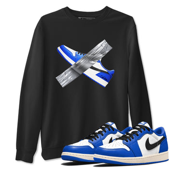 AJ1 Game Royal shirt to match jordans Duct Tape sneaker tees Air Jordan 1 Game Royal SNRT Sneaker Release Tees unisex cotton Black 1 crew neck shirt