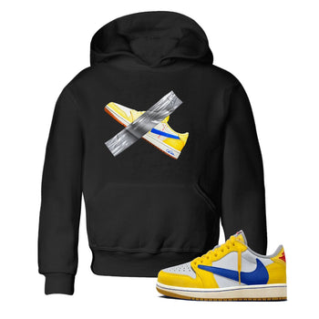 1s Travis Scott Canary shirt to match jordans Duct Tape sneaker tees Air Jordan 1 Travis Scott Canary SNRT sneaker release tees baby toddler Black 1 cotton Shirt