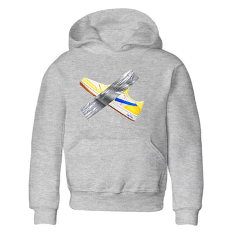 1s Travis Scott Canary shirt to match jordans Duct Tape sneaker tees Air Jordan 1 Travis Scott Canary SNRT sneaker release tees baby toddler Heather Grey 2 cotton Shirt