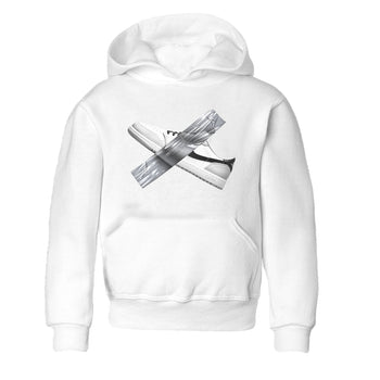 1s Wolf Grey shirts to match jordans Duct Tape sneaker match tees Air Jordan 1 Wolf Grey SNRT Sneaker Tees streetwear brand Baby and Youth White 2 cotton tee