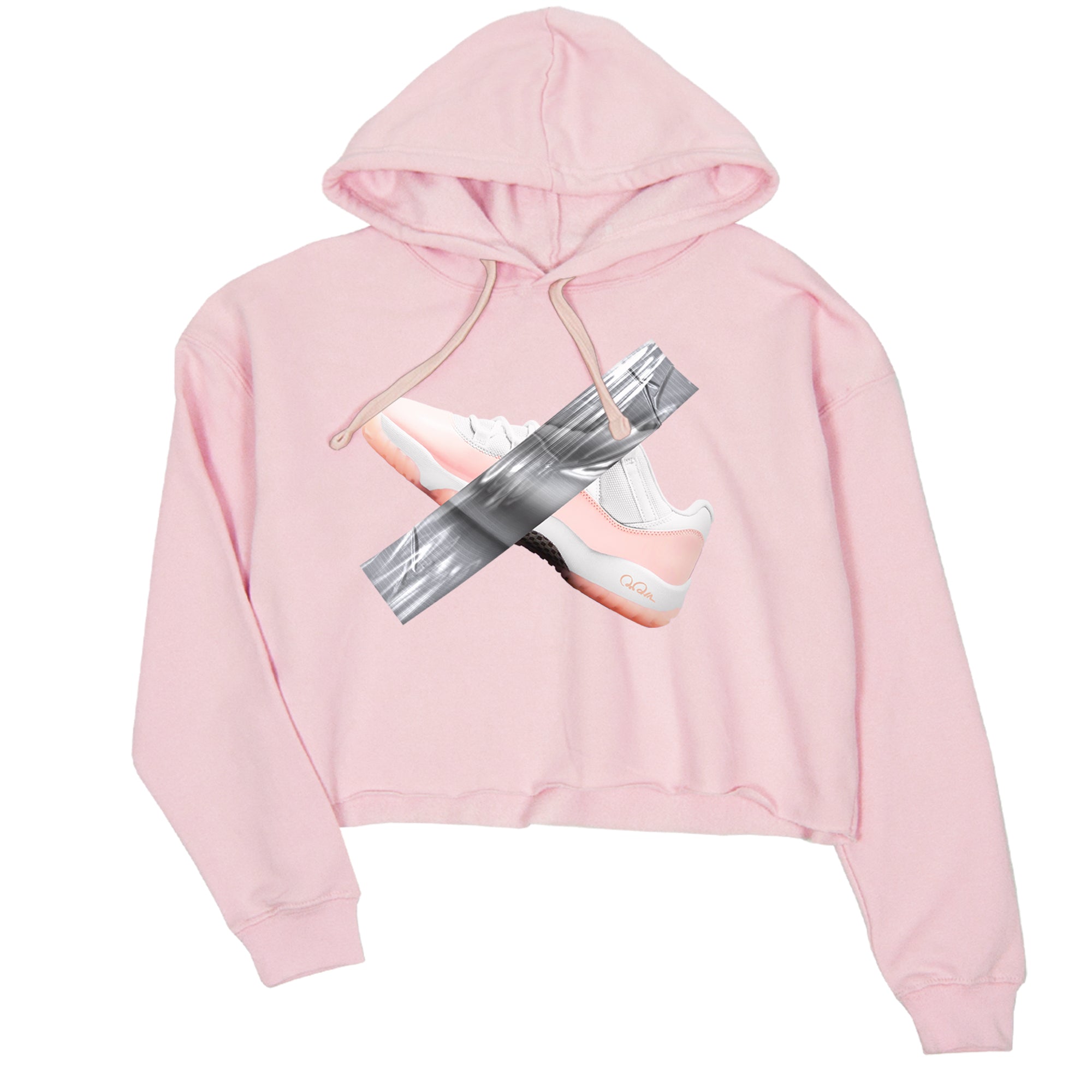 11s Legend Pink shirts to match jordans Duct Tape sneaker match tees Air Jordan 11 Legend Pink SNRT Sneaker Tees streetwear brand Pink 2 crop tee