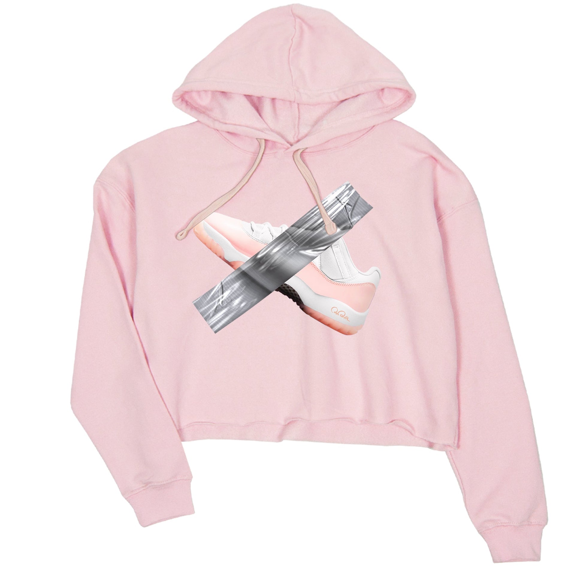 11s Legend Pink shirts to match jordans Duct Tape sneaker match tees Air Jordan 11 Legend Pink SNRT Sneaker Tees streetwear brand Pink 2 crop tee