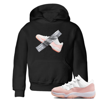 11s Legend Pink shirts to match jordans Duct Tape sneaker match tees Air Jordan 11 Legend Pink SNRT Sneaker Tees streetwear brand Baby and Youth Black 1 cotton tee