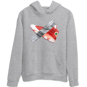 13s Dune Red shirts to match jordans Duct Tape sneaker match tees Air Jordan 13 Dune Red SNRT Sneaker Tees streetwear brand Heather Grey 2 unisex cotton tee