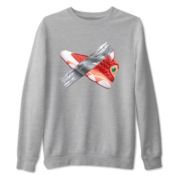13s Dune Red shirts to match jordans Duct Tape sneaker match tees Air Jordan 13 Dune Red SNRT Sneaker Tees streetwear brand Heather Grey 2 unisex cotton tee