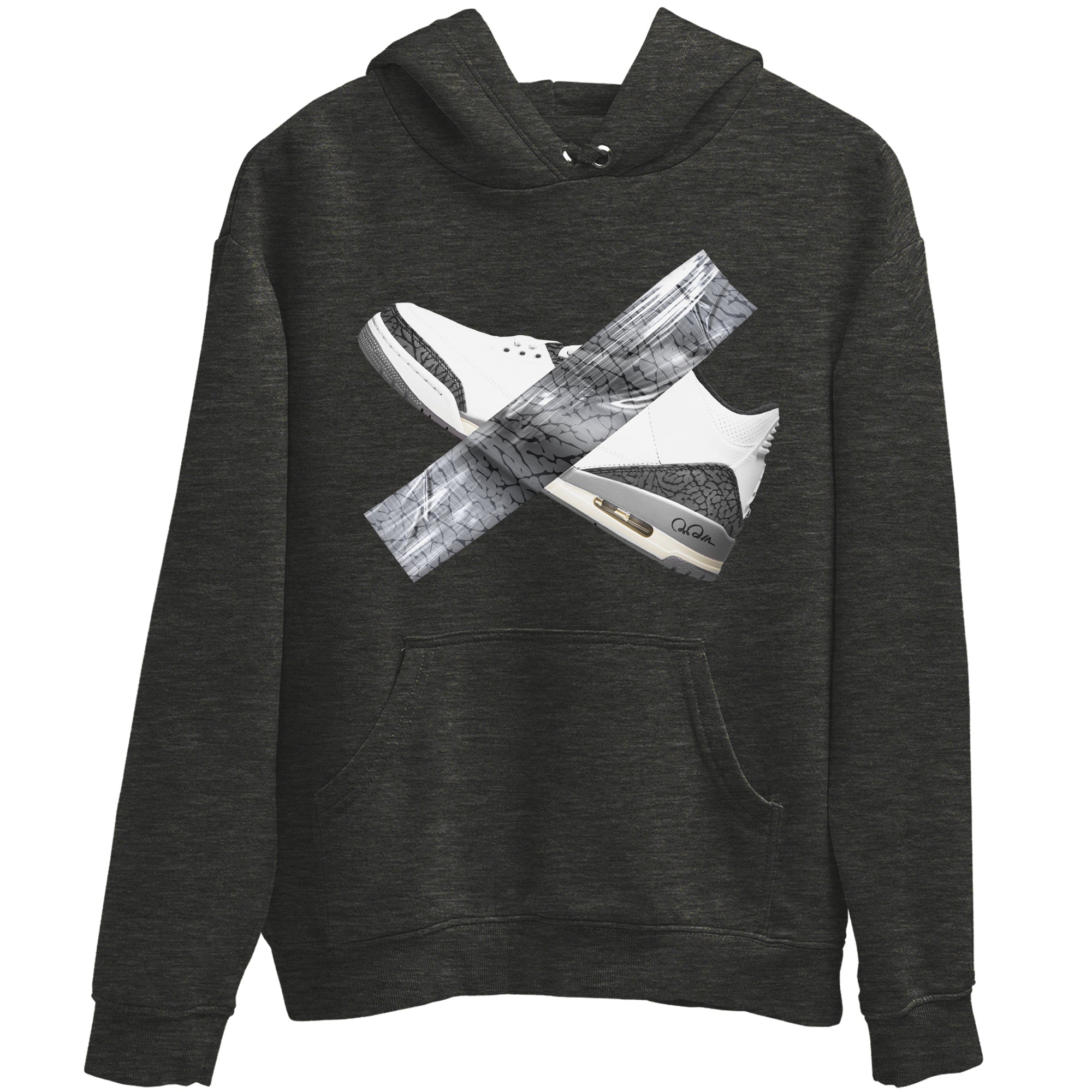 3s Cement Grey shirts to match jordans Duct Tape sneaker match tees Air Jordan 3 Cement Grey SNRT Sneaker Release Tees unisex cotton Charcoal Heather 2 crew neck shirts